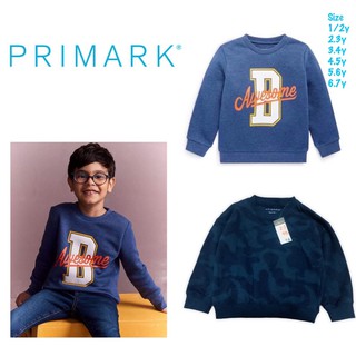 เสื้อแขนยาวกันหนาว Primark 💯 แท้แขนยาวสีน้ำเงิน ผ้าดีนิ่มสบาย