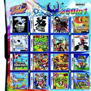 280 in 1 Combination Games Cartridge For NINTENDO Game 2DS/NDS/DSLITE/DSi/3DS/Xl TRzw