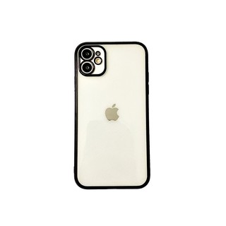 ❈☈Apple X Straight Edge Phone Case iPhone11proMax Electroplating Transparent Apple 12 Silicone 7p/8plus รวมทุกอย่าง
