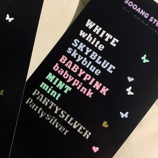 [SOOANG STUDIO] Gothic 6mm ABC stickers/peel off stickers