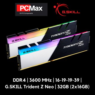 32GB (2x16GB) 3600 CL16 (For AMD Ryzen) DDR4 G.SKILL Trident Z Neo RGB