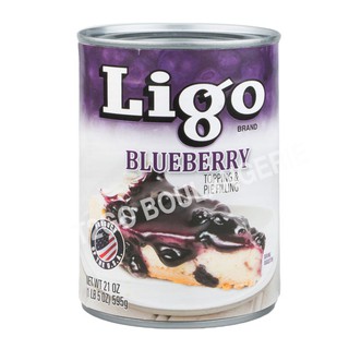 บลูเบอรี่กระป๋อง Ligo Blueberry Topping & Pie Filling 595 กรัม