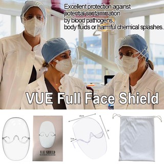 VUE Shield แว่นตา หน้ากากใส หน้ากากเซฟตี้ face shield glasses หน้ากากแว่นตา หน้ากากป้องกันน้ำลาย
