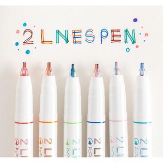2 Liner Pen ปากกาเมจิกสองสี 0.5 mm.