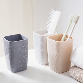 QY6143 แก้วใส่แปรงสีฟัน แก้วบ้วนปาก ใช้ในห้องน้ำ washing cup Travel Home Plastic Toothbrush Bathroom