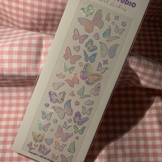 [SOOANG STUDIO]Aurora Butterflies/Holographic Korean stickers
