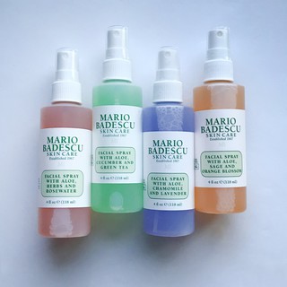 พร้อมส่ง! Mario Badescu Facial Spray 26 ml , 118 ml , 236 ml Rosewater, Green tea, Lavender, Orange Blossom
