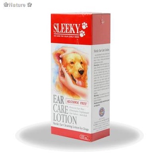 ▤☇❀Nature✿Sleeky โลชั่นทำความสะอาดหูสุนัข 100 มล. (Ear Care Lotion) 1 กล่อง