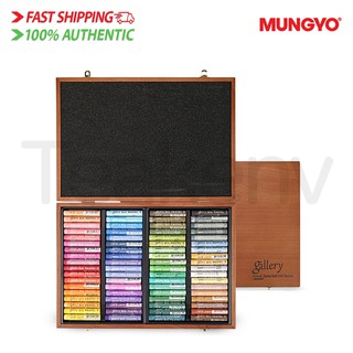 ชุดสีชอล์กพาสเทล [Mungyo] Gallery Artists' Soft Oil Pastels Premium Set of 72 - กล่องไม้
