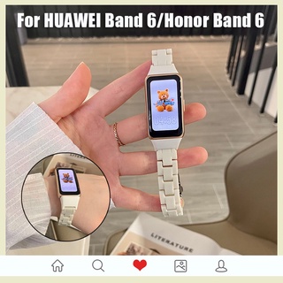 สายนาฬิกาข้อมือเรซิ่น น้ําหนักเบา สําหรับ Huawei Band 6 Honor Band 6