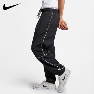 Nike SB Swoosh ผู้ชายและผู้หญิง กางเกงสเก็ตบอร์ดผ้าทอยืดหยุ่น Big Hook CN5433-010 +++ รับประกันของแท้ 100% +++