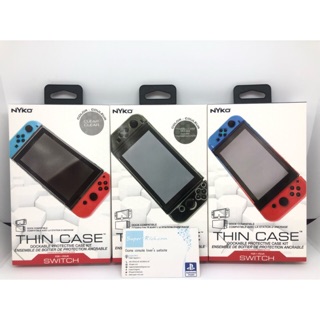 Nyko : Thin Case - Dockable Protective Case with Tempered Glass Screen Protector for Nintendo Switch