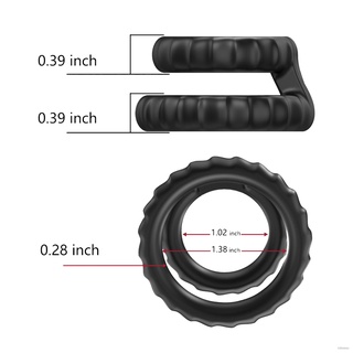 ❇∈Cock Penis Ring Silicone Delay Ejaculation Cock Ring Sexy Erection Dual Rings Sex Toys For Men Adult Products Sex Shop