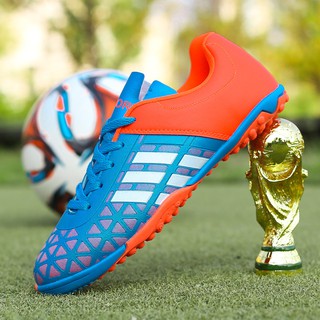 TF รองเท้าฟุตบอล size 31-43 รองเท้าฟุตบอลคุณภาพสูง รองเท้าเล็บที่ระบายอากาศได้ รองเท้าฟุตบอลราคาถูก