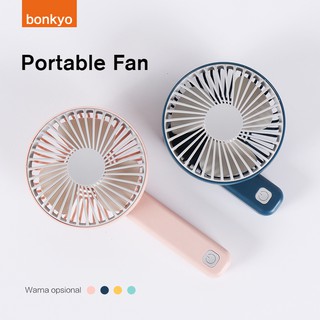 bonkyo 90 °พัดลมมือถือ USB ไฟฟ้าพัดลมระบายความร้อนแบบใช้มือถือที่มีแบตเตอรี่แบบชาร์จได้ดำเนินการ ปรับความเร็วได้ 3 ระดับ