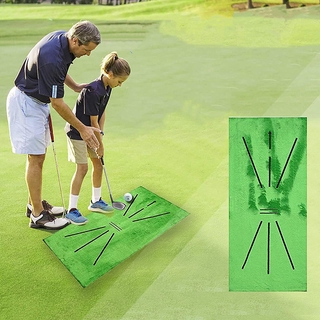 กอล์ฟบอลแกว่ง Golf swing mat วงสวิงเสื่อฝึกอบรมการออกกำลังกายกอล์ฟแผ่นตี