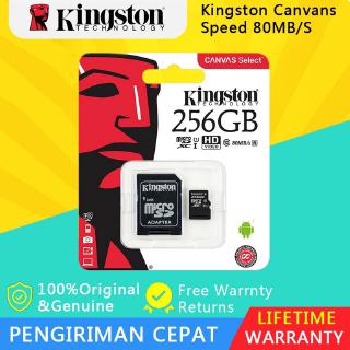การ์ดหน่วยความจําการ์ดหน่วยความจํา Kingston Micro Sd Card 10 16 Gb 32 Gb 64 Gb 128 Gb 256 Gb