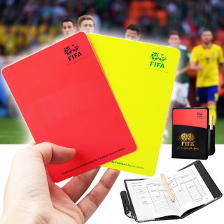 ใบเหลืองใบแดง ชุดใบเหลืองใบแดง ชุดกีฬาผู้ตัดสิน ชุดใบเหลืองใบแดงสำหรับกรรมการ FIFA Soccer Referee Red Yellow Card