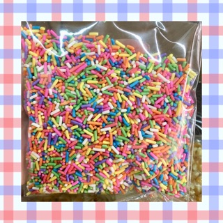 🦄🧁 Topping Sprinkle ✨ เกล็ดน้ำตาล แบบเม็ดทรงรีหลากสีสำหรับตกแต่งขนม หรือเค้กต่างๆ น้ำหนักสุทธิ 100 กรัม