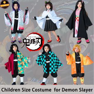 💖Quick Shipping💖 ชุดคอสเพลย์ อนิเมะดาบพิฆาตอสูร คามาโดะ ทันจิโร่ เนะซึโกะ กลุ่มพิฆาตอสูร สำหรับเด็ก Children Size for Demon Slayer Kimetsu No Yaiba Cosplay Child kid Costume Children's Clothing kids Kisatsutai Tanjirou Nezuko Performance Party Costume