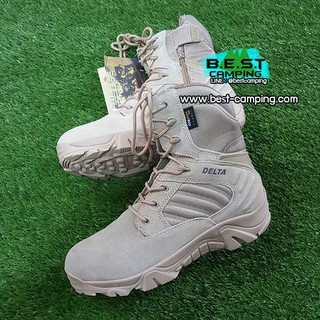 รองเท้า DELTA Tactical Boots DESERT HI ZIPPER 8.0