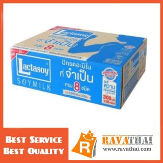 แลคตาซอย นมถั่วเหลือง uht 300มล. 36กล่อง/ลัง lactasoy soy milk ยูเอชที ราคาถูกถูก
