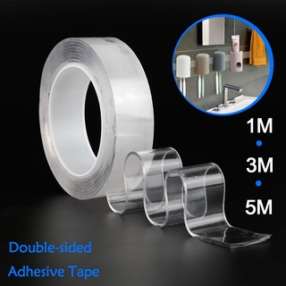 Nano tape no trace magic thickening transparent adhesive high viscosity universal double sided color
