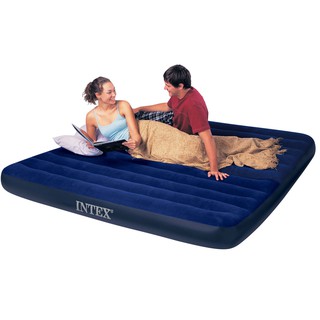 Intex ที่นอนเป่าลมสีฟ้า ขนาด 5 ฟุต 68759 (รุ่นใหม่)