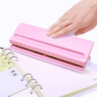 ☞*OFF Adjustable 6-Hole Desktop Punch Puncher for A4 A5 A6 B7 Dairy Planner Organizer Six Ring Binder with 6 Sheet Capa
