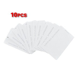 10 Pcs White 125Khz 1.9mm RFID Access Proximity Card Diarola
