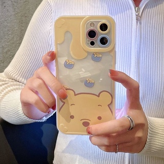 เคสไอโฟนเคสไอโฟน 🔥 การ์ตูนสนุกหมีพูห์ iphone12promax apple 11 เคสโทรศัพท์มือถือ xs/xr/xsmax หญิง 7/8plus