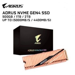 500GB,1TB,2TB SSD (เอสเอสดี) GIGABYTE AORUS NVMe GEN4 SSD PCIe/NVMe M.2 2280 Warranty 5 - y