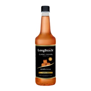 ◐✗ลองบีชไซรัปคลาสสิค คาราเมล ขนาด 740 มล.LongBeach Classic Caramel Syrup size 740 ml.