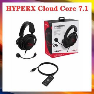 Hyperx Cloud Core 7.1 Gaming Headphones esports Headsetsชุดหูฟังสําหรับเล่นเกมมืออาชีพ ( สีดํา )ชุดหูฟังสำหรับเล่นเกม