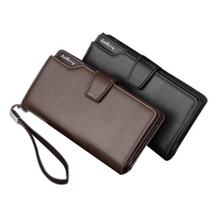 №❶Long Wallet Male PU Leather Clutch Bag Purse Pouch Xsce