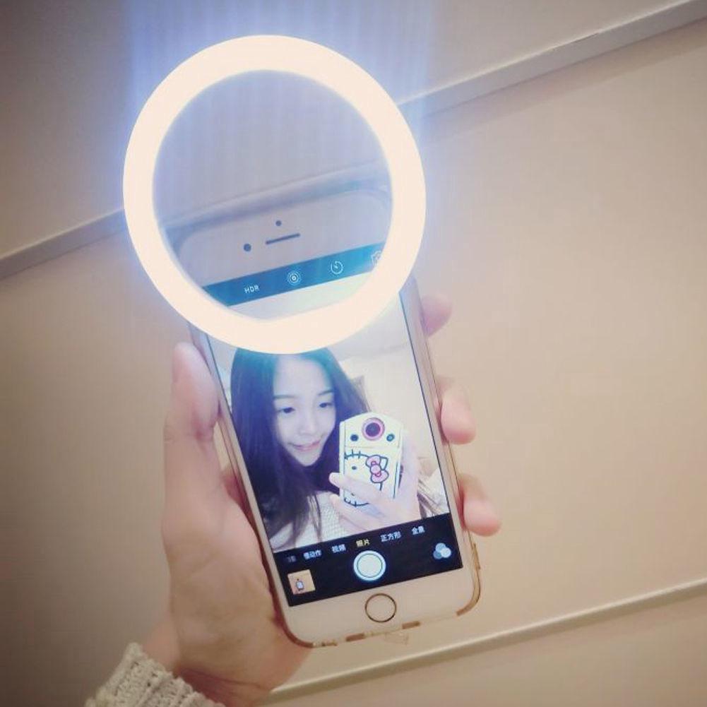 ไฟ LED วงแหวน สำหรับโทรศัพท์มือถือ IPhone Android Ring-shaped Light
