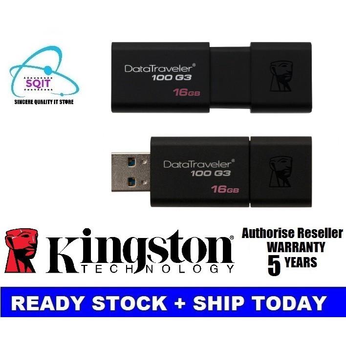 Kingston Usb 3 . 0 100 Mb / S Dt 100 G 3 ( 16 Gb / 32 Gb / 64 Gb ) อุปกรณ์เสริมคอมพิวเตอร์