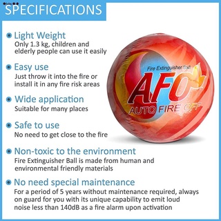 ♟✤❀lvits❀✺【 waomenn_】ลูกบอลดับเพลิงอัตโนมัติ AFO (AUTO FIRE OFF) น้ำหนัก 1.3​ kg. Fire Extinguisher Ball