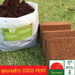 ขุยมะพร้าว โคโค่พีท COCO PEAT ขนาด 400 กรัม ใช้แทนหรือร่วมกับ พีทมอส Peat moss ขุยมะพร้าวอัดก้อน