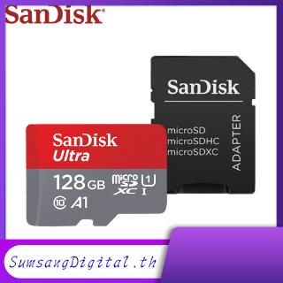 การ์ดหน่วยความจำการ์ดหน่วยความจํา Sandisk 128 Gb A 1 Micro Sd Card Class 10 64 Gb 32gb 16gb