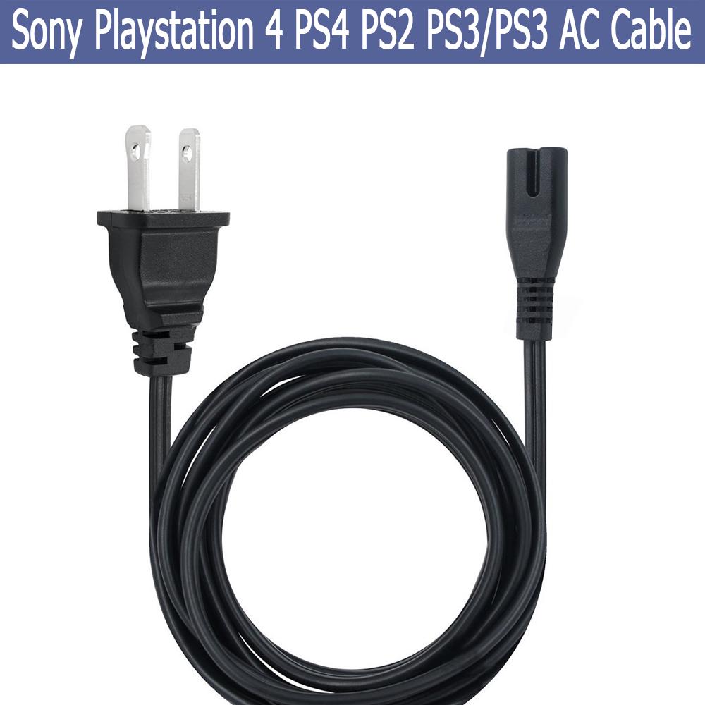 สายเคเบิ้ลUs 2 - Prong Ac Sony Playstation 4 Ps 4 Ps 2 Ps 3 / Ps 3 สลิมเข้ารูป