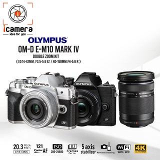 Olympus Camera OMD E-M10 Mark 4 Double Kit (14-42 & 40-150mm.) - รับประกันร้าน icamera 1ปี