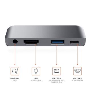 4 ใน 1 Ipad Pro ยูเอสบีฮับ-C มือถือ Hub 4K HDMI และ แจ็คหูฟัง + USB + PD เชื่อมต่อ Hub Type C Hub 3.5 มม