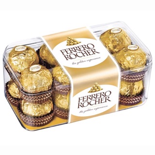 Ferrero Rocher เฟอร์เรโร่ รอชเชอร์ ช็อคโกแลต 16 ลูก ของแท้นำเข้า ช็อกโกแลต เฟอเรโร่ [16 ลูก] [หมดอายุ 01/2022