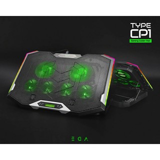 พัดลมโน๊ตบุ๊ค EGA Gaming Cooler Pad TYPE CP1 พัดลม6ตัว ปรับระดับความเร็วพัดลมได้พัดลมโน๊ตบุ๊ค เกมมิ่ง EGA TYPE CP2 RGB G