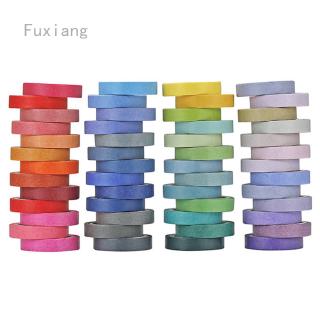 Fuxiang เทปวาชิ หลากสีสัน สำหรับตกแต่งสแครบบุ้ค จำนวน 60 ม้วน