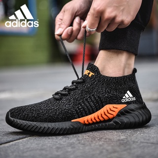 Adidas รองเท้าผ้าใบ สีตัดขอบอย่างลงตัว เหมาะทุกช่วงวัย 37-45