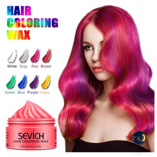 Sevich แว็กซ์เปลี่ยนสีผมชั่วคราว Hair coloring wax styling mud dye cream hair gel ไม่ทำให้ผมร่วง