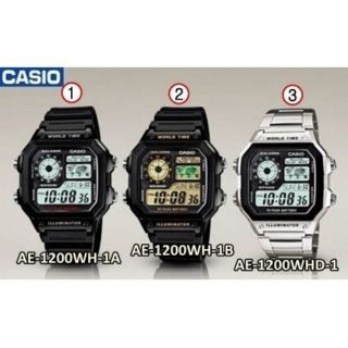 Casio Standard นาฬิกาข้อมือ - รุ่น AE-1200WH ของแท้ 10000%