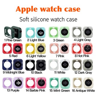 เคส Apple Watch Case Series 6/SE/5/4/3/2/1 เกราะป้องกัน TPU Soft Cover 38มม 42มม 40มม 44มม